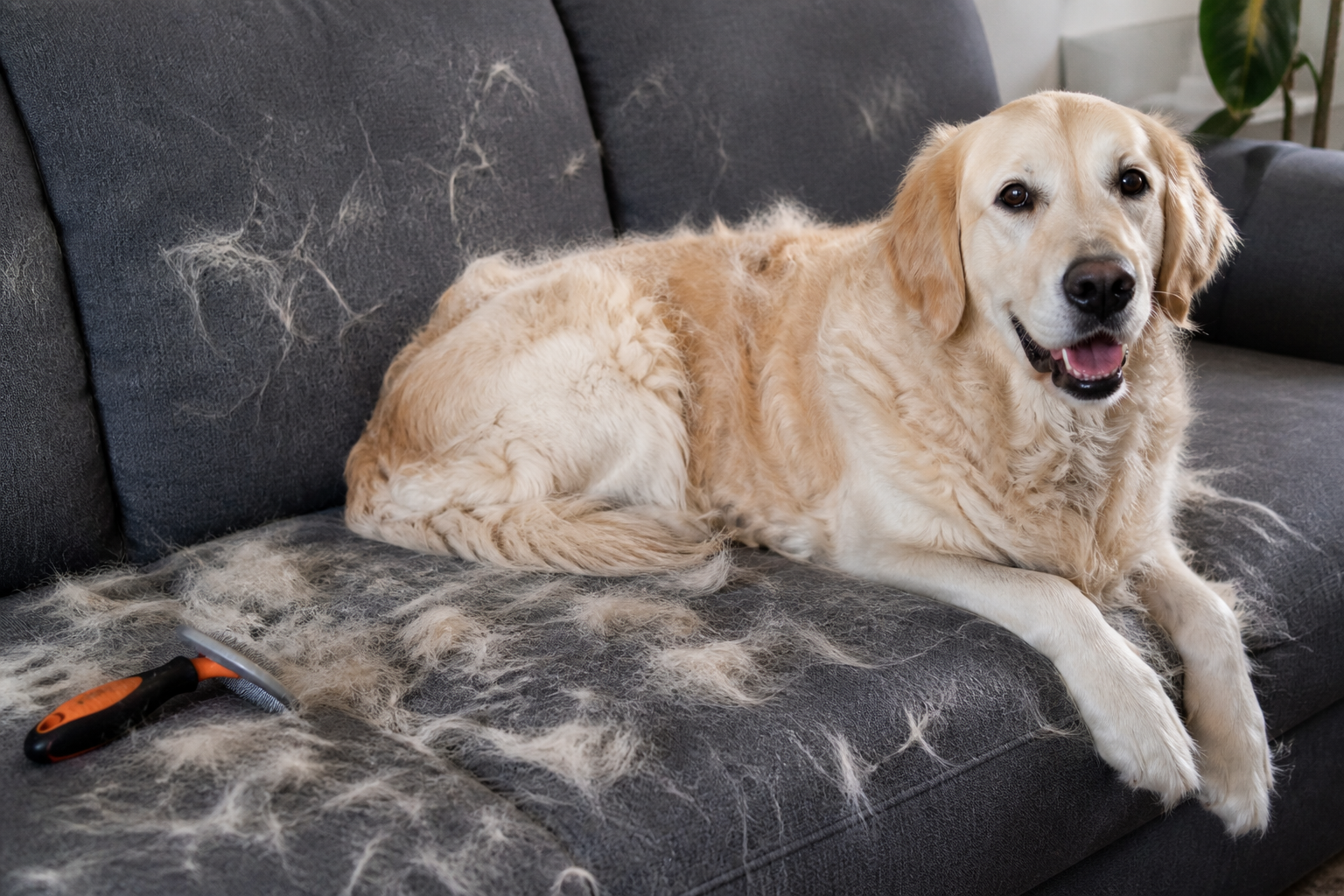 hond blijft verharen